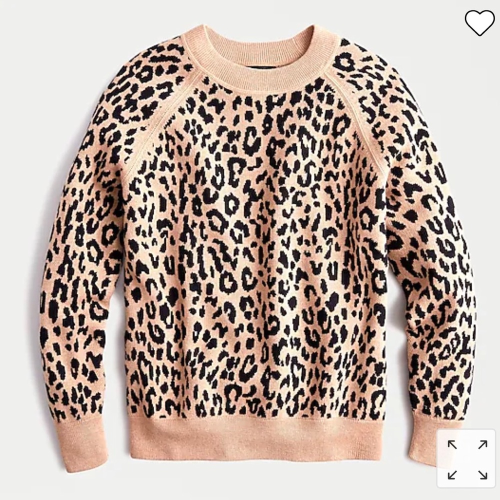 TRENDING! J.Crew Leopard Print Sweater, size XS. Great Condition!